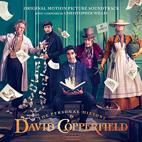 "Album cover with five actors in Victorian attire surrounded by flying papers."