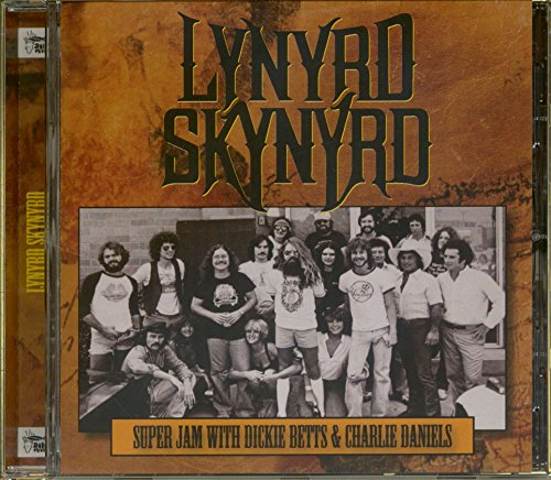 CD case for Lynyrd Skynyrd’s “Super Jam” featuring a group photo.