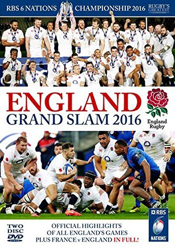 DVD cover for England’s 2016 Six Nations Grand Slam rugby championship.