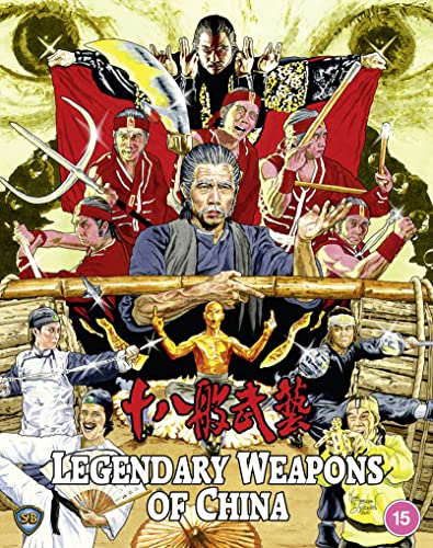 Blu-ray cover for “Legendary Weapons of China” featuring martial artists and weapons.