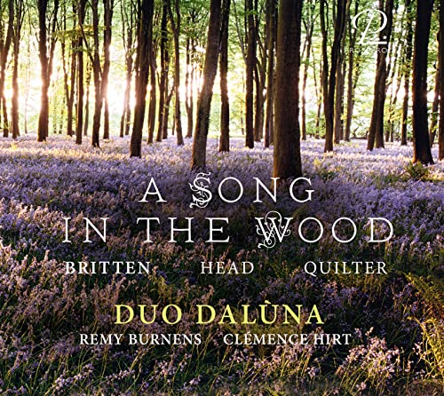 CD cover: forest with purple flowers, title “A Song In The Wood”.