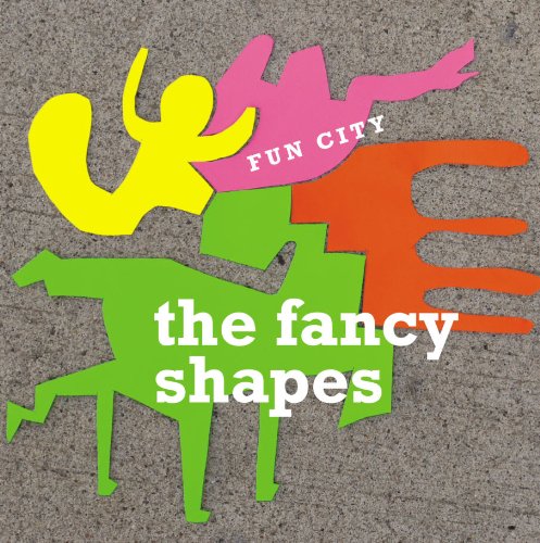 CD cover for "The Fancy Shapes - Fun City" with abstract shapes.