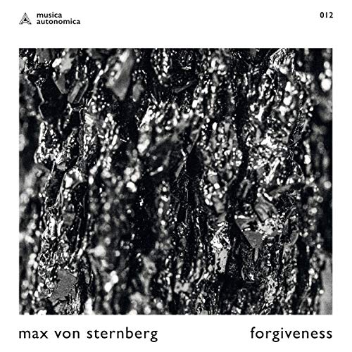 Black and white abstract textured cover for Max Von Sternberg’s “Forgiveness” EP.