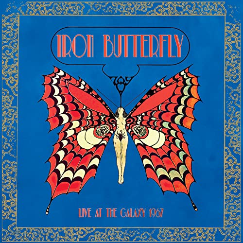 Album cover for Iron Butterfly’s “Live At The Galaxy 1967” featuring a butterfly.