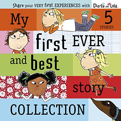 "Children's book cover featuring cartoon characters and the title 'My first EVER and best story COLLECTION'."