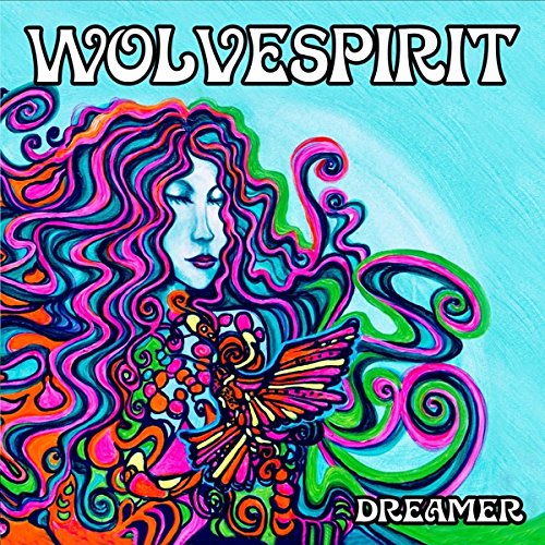 Psychedelic album cover featuring a woman with flowing hair and a butterfly.