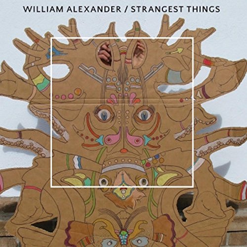 Vinyl album cover: abstract cardboard art with eyes and hands.