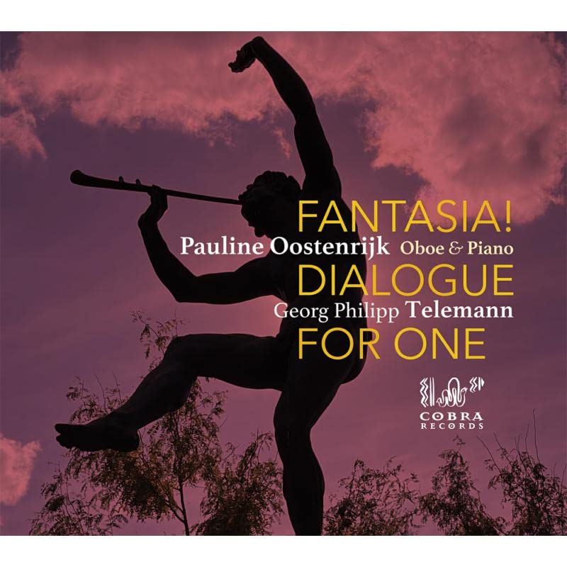 CD cover: Silhouette of a musician playing an oboe against a purple background.