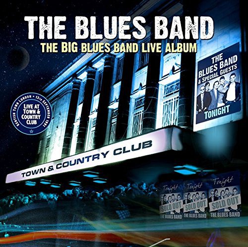 "CD album cover with a building and 'The Blues Band' text."