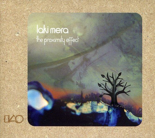 "Laki Mera's CD cover featuring a surreal landscape with a lone tree silhouette."