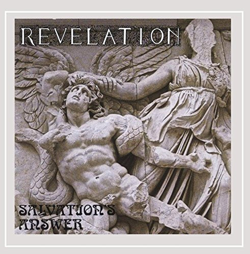 CD cover: Stone sculpture of figures, text “Revelation - Salvation’s Answer”.