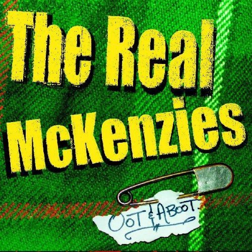 CD cover for The Real McKenzies’ “Oot and Aboot” with a safety pin.