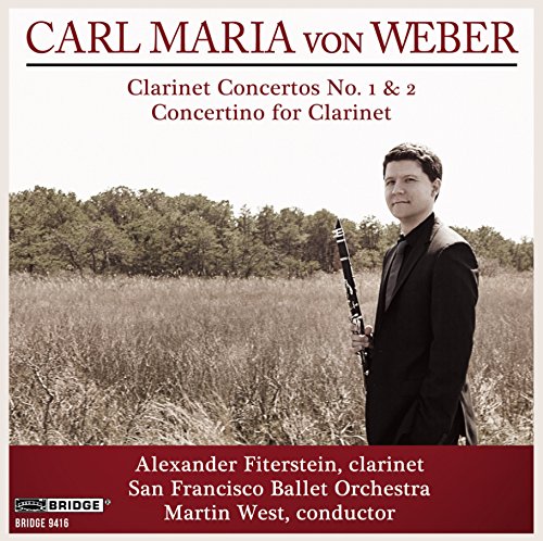 "CD cover featuring a man in a field holding a clarinet."