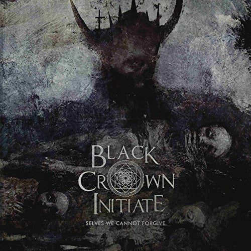 Dark, textured album cover for Black Crown Initiate’s “Selves We Cannot Forgive.”