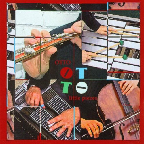"CD cover with hands playing various instruments, surrounded by red border."
