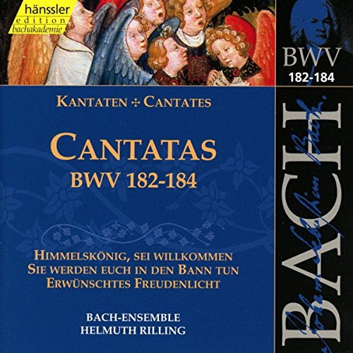 CD cover for Bach cantatas, BWV 182-184, featuring Renaissance art.