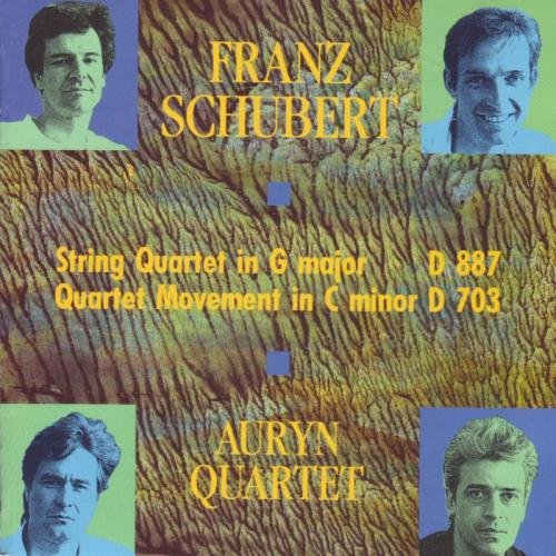 CD cover with tree bark texture, featuring four men's portraits and yellow text.