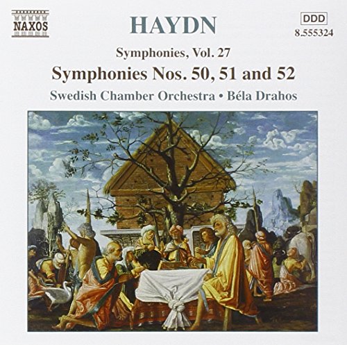 CD cover for Haydn’s Symphonies Vol. 27 with a Renaissance painting.