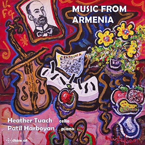 CD cover: still life painting with musical instruments and a portrait.