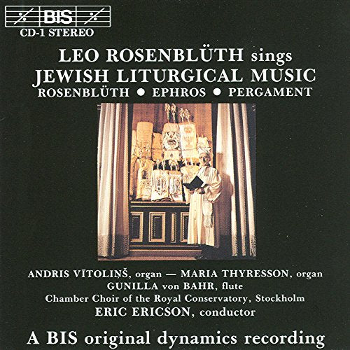 CD cover featuring a cantor before an open synagogue ark.