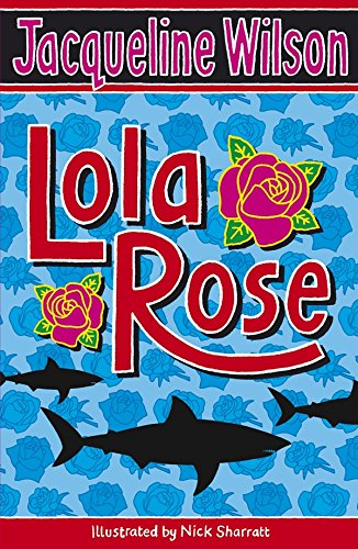 Book cover of "Lola Rose" featuring a cartoon girl and a boy sitting on a suitcase.