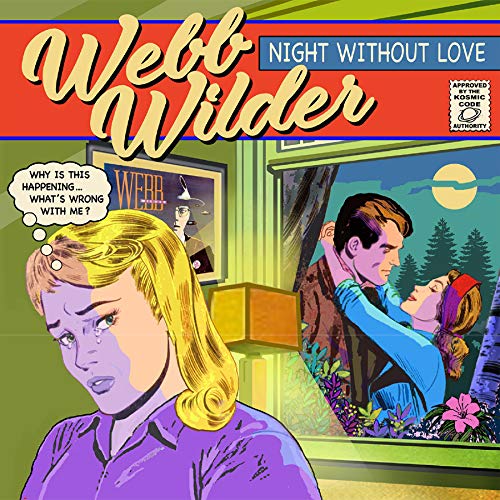 Vinyl album cover art featuring cartoon man and woman with a thought bubble.