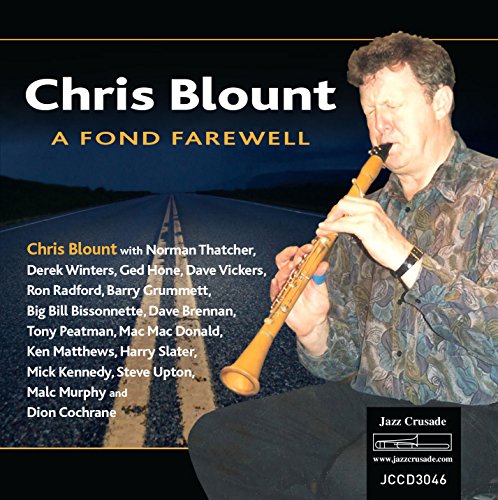 CD cover for Chris Blount’s “A Fond Farewell” featuring a musician with a recorder.