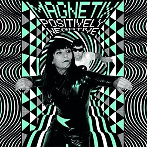 "CD cover with two people in black and white against a green and black pattern."