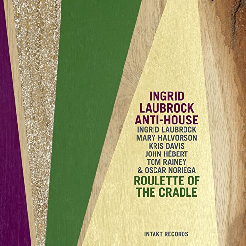 "Album cover with geometric shapes and text listing the artist and musicians."