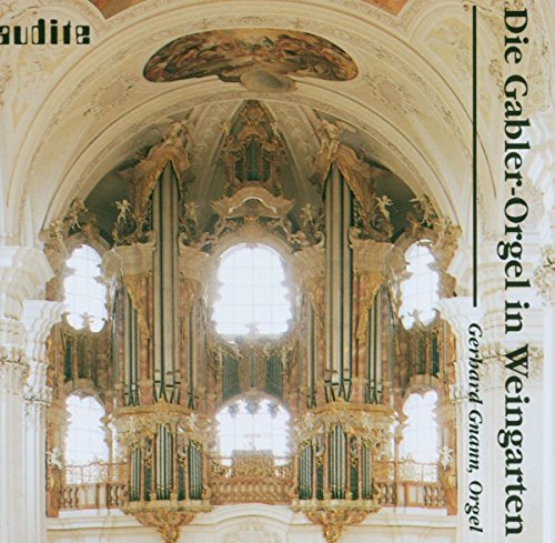 "CD cover featuring a grand, ornate pipe organ in a church with arched ceiling."
