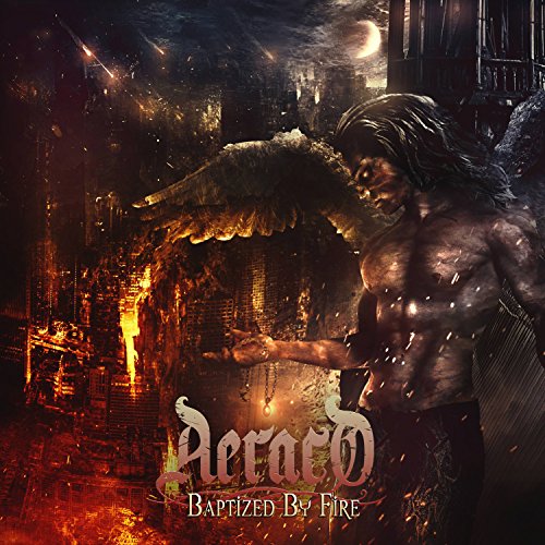 CD cover: winged figure amidst flames and a burning cityscape.