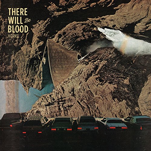 CD cover: rocky landscape, dam, cars, and a rainbow-like plume.