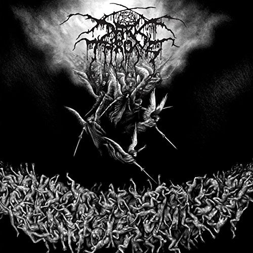 Black and white album cover art featuring dark, twisted figures and winged creatures.