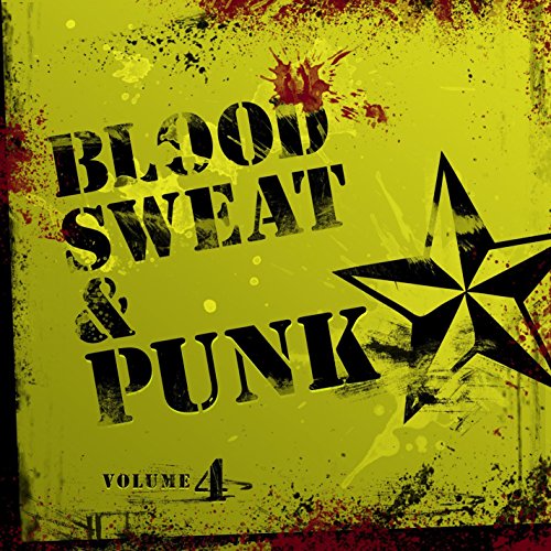Yellow CD cover with black text, a star, and red splatter graphics.