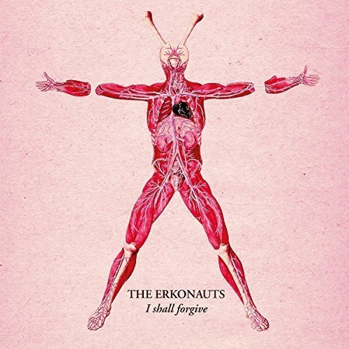 The image is a vinyl album cover featuring a red anatomical figure.
