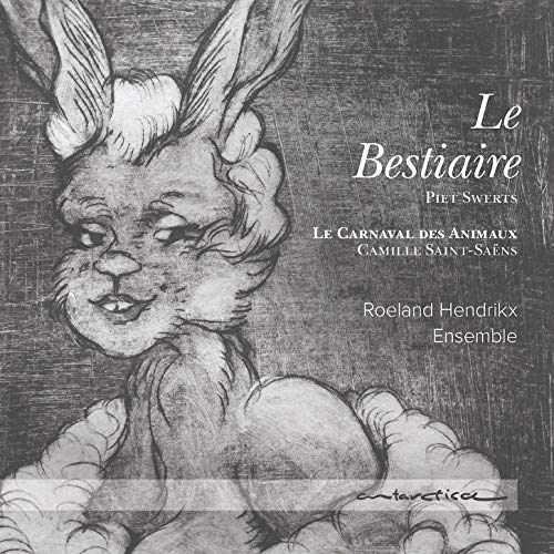 CD cover featuring a black and white illustration of a fantastical rabbit-like creature.