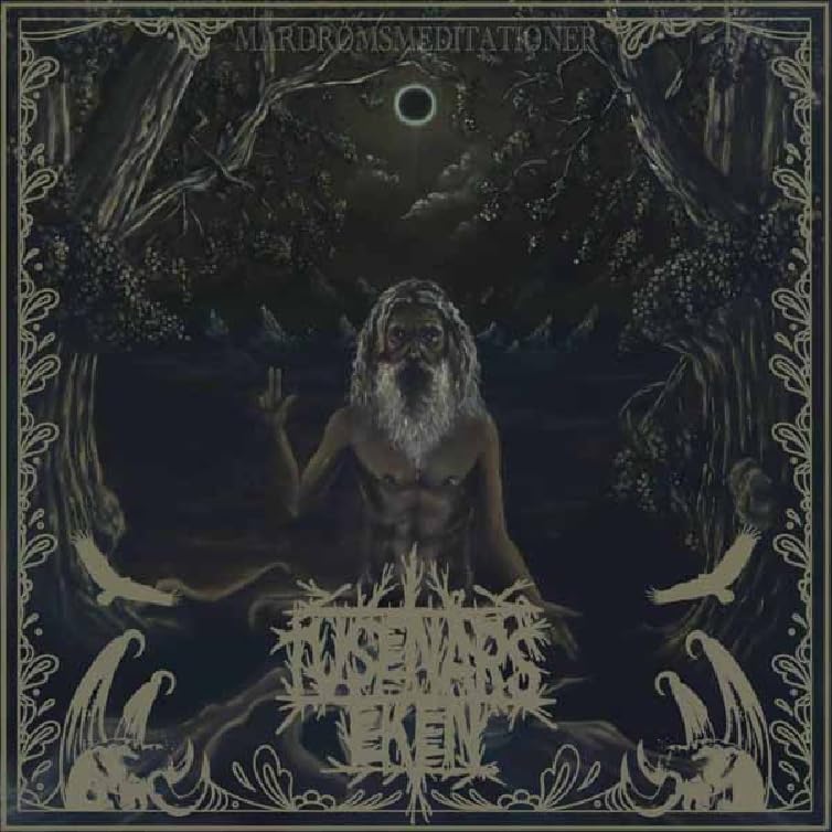 CD cover: dark forest scene with a bearded figure and birds.