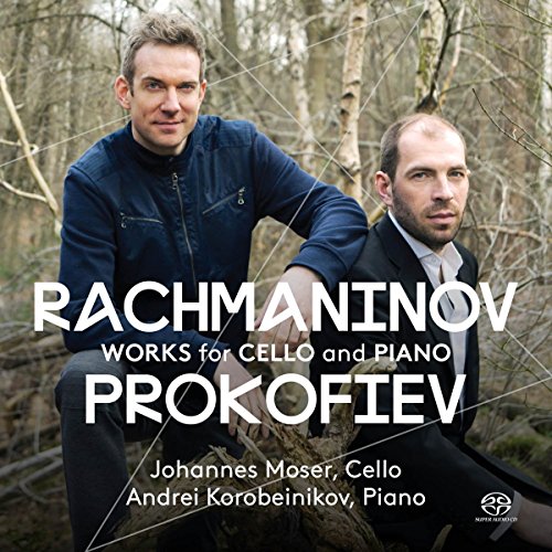 Album cover with two men standing in a wooded area, text overlay.