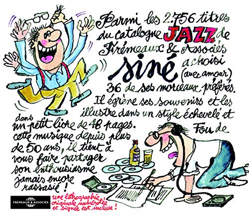 CD cover with cartoon illustrations of people and musical notes.