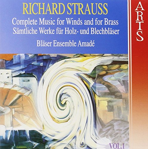 CD cover for Richard Strauss’s wind and brass music, Vol. 1.