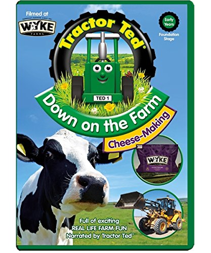 DVD cover featuring Tractor Ted, a cow, and farm machinery.