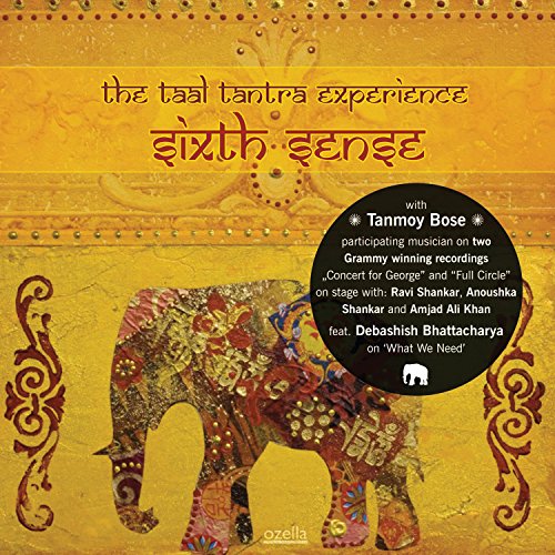 CD cover: golden background with elephant, text “Taal Tantra Experience - Sixth Sense”.