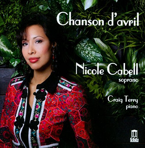 CD cover featuring a woman in a red patterned jacket surrounded by green leaves.