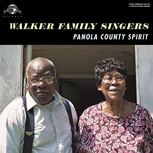 "Vinyl record cover featuring an elderly black couple standing in a doorway."