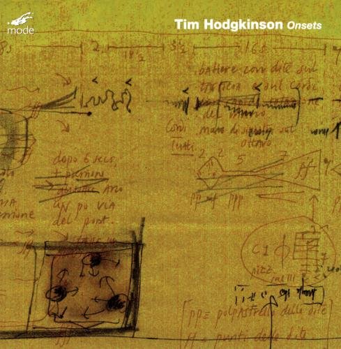 "Album cover with yellow background and handwritten notes and diagrams."