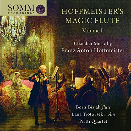 "CD cover featuring a classical music ensemble performance in an ornate 18th-century room."