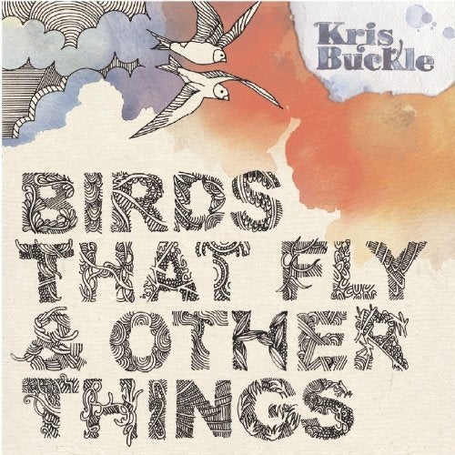 "Album cover with 'Birds That Fly & Other Things' text and birds illustration."