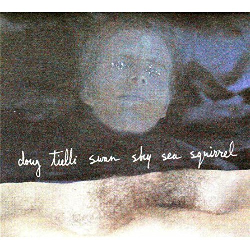 "CD cover with a blurry face and handwritten title 'Doug Tielli Swan Sky Sea Squirrel'."