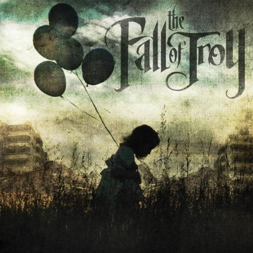 Album cover for Fall Of Troy’s “In the Unlikely Event” with a girl and balloons.