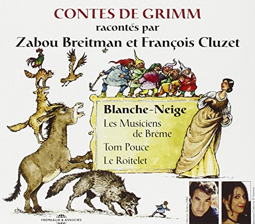 CD cover art depicting fairytale scenes and portraits of Breitman and Cluzet.